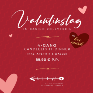 Valentinstag Candlelight-Dinner 14. Februar 2026